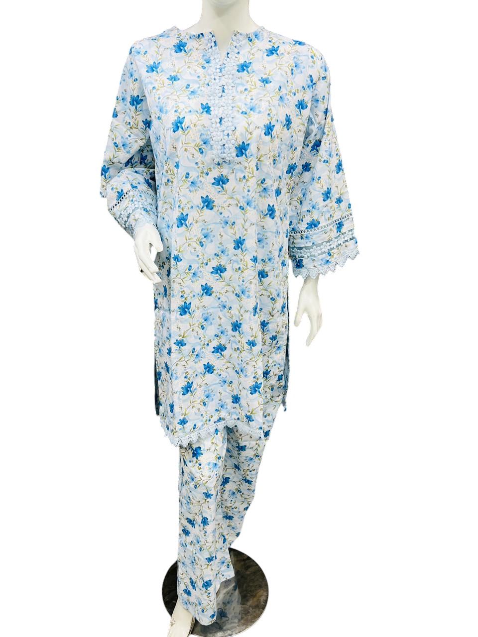 printed plazo co,ord set