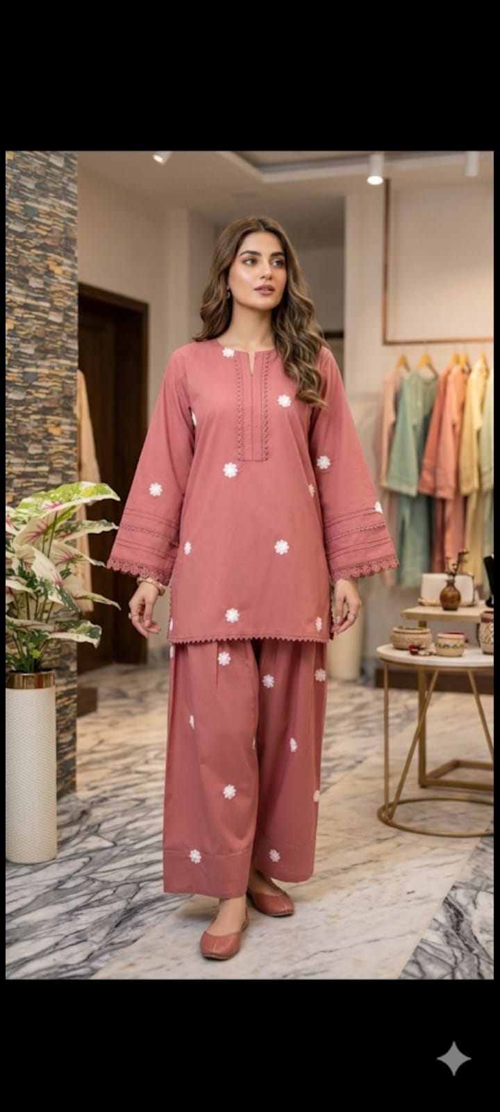 embroidery farshi co,ord set