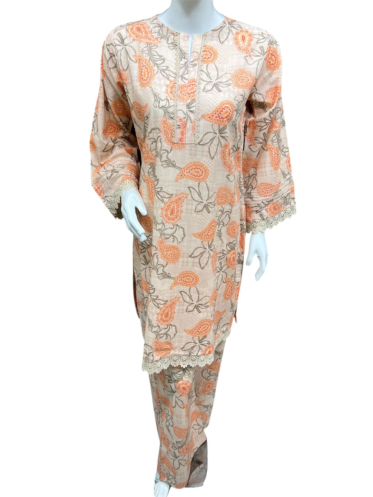 printed embroidery plazo co,ord set - 2